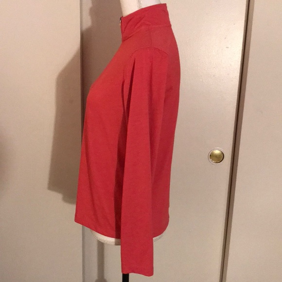 L.L. Bean Coral Half-Zip Pullover - Picture 4 of 6